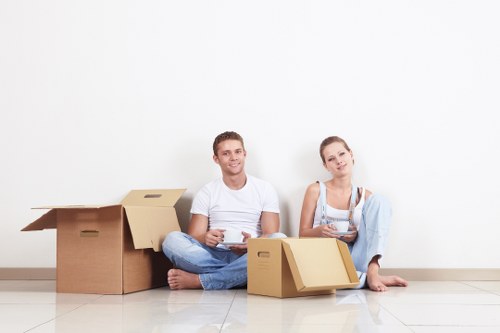 Moving day items prepared for student storage in Hithergreen