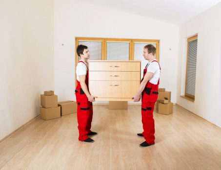 Large house clearance volume example with furniture and storage items